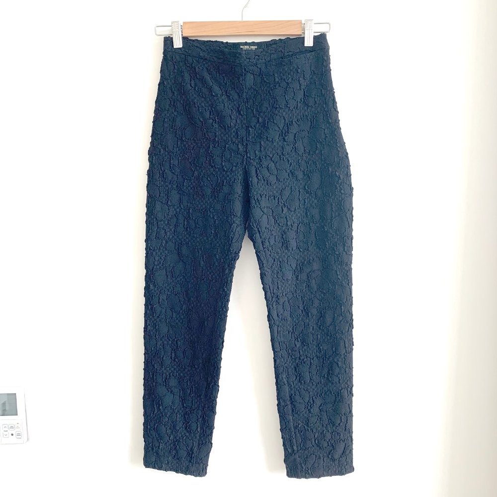 Rachel Comey Flower Crepe Black Trouser pant 0